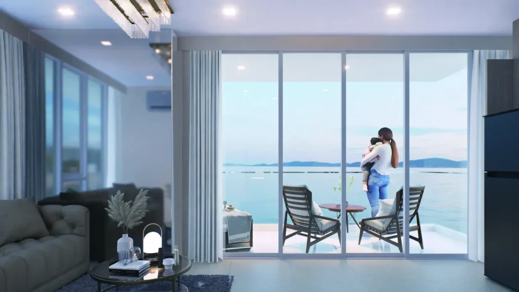 Ausblick — mit Meerblick, Marina Golden Bay, Wongamat Beach, Pattaya — Sky Thai Property