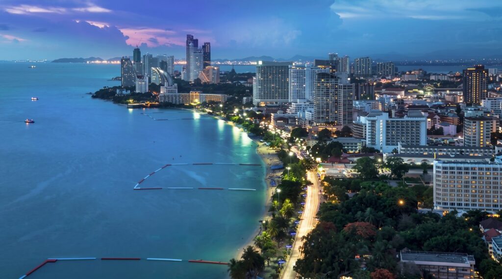 Die Bucht von Pattaya, Thailand
